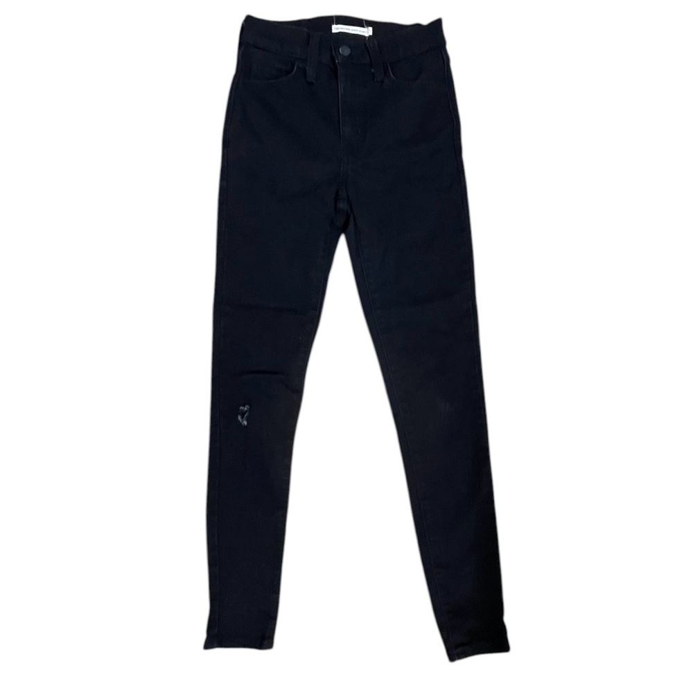Levi’s 720 High Rise Super Skinny Jeans Black Distressed W25